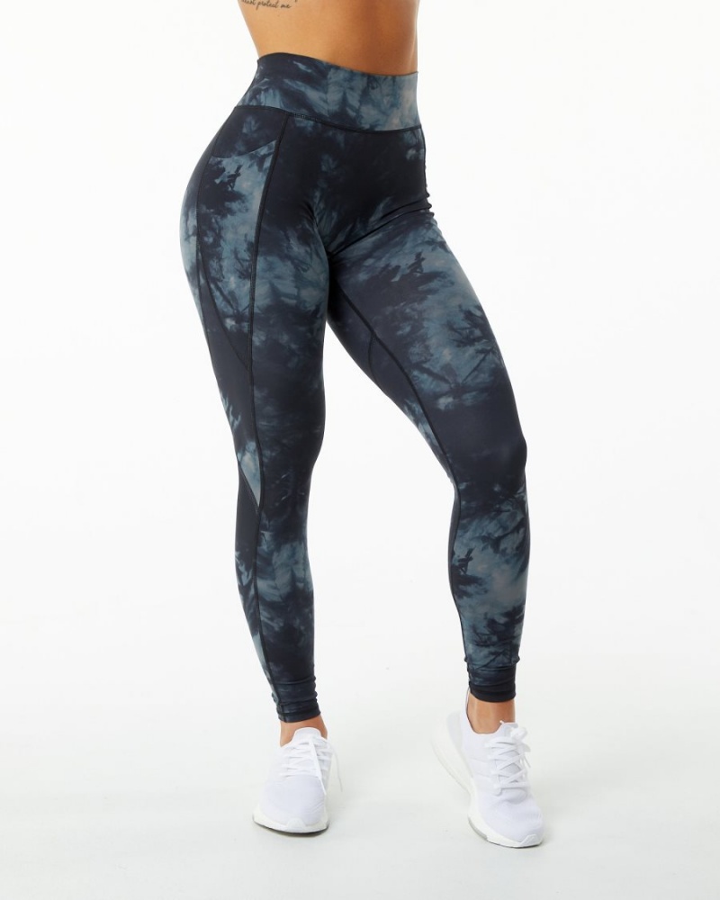 Leggins Alphalete Surface Pocket Legging 29" Mujer Negras | BWXOYT-976