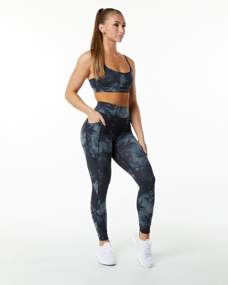 Leggins Alphalete Surface Pocket Legging 29" Mujer Negras | BWXOYT-976