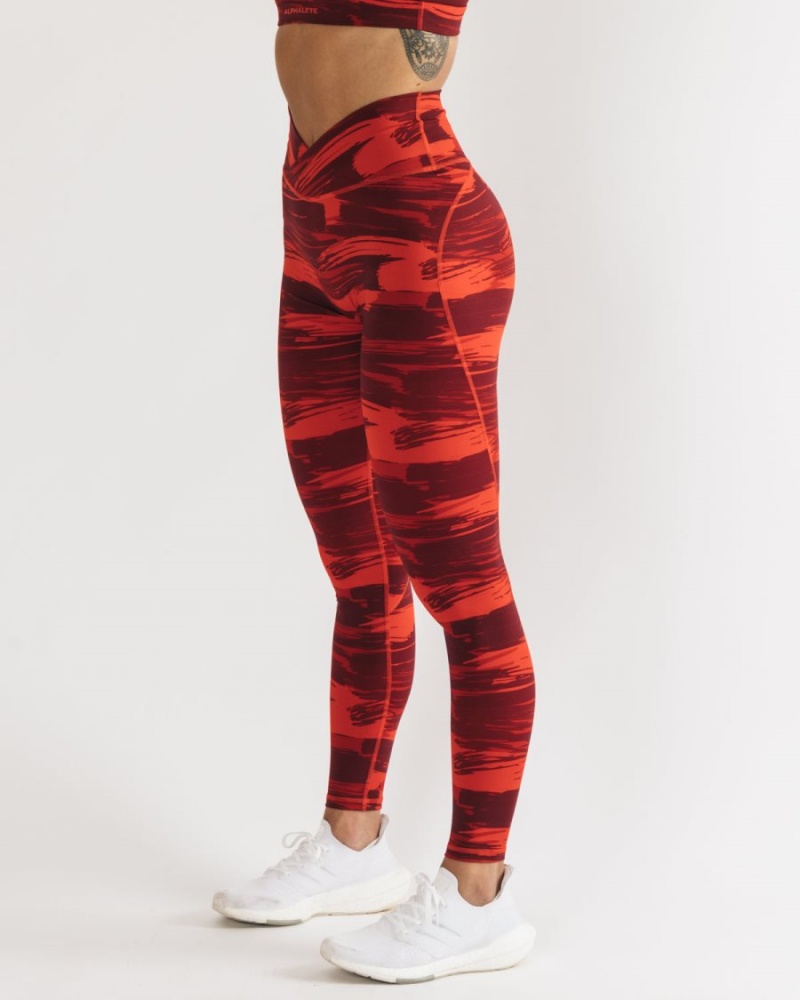 Leggins Alphalete Surface Power Legging Mujer Camuflaje | XCMTUH-540