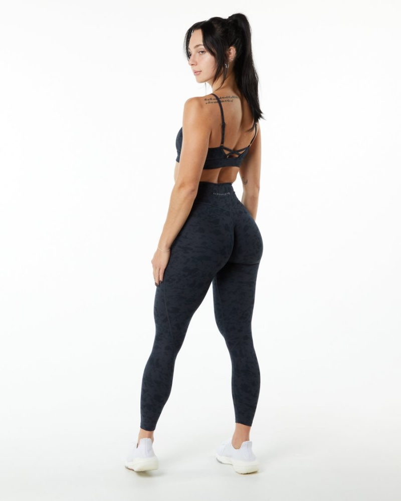 Leggins Alphalete Surface Power Legging Mujer Negras | MKUTAI-159