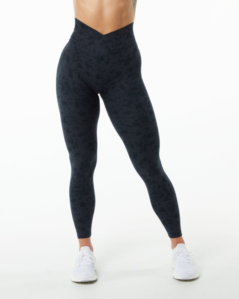 Leggins Alphalete Surface Power Legging Mujer Negras | MKUTAI-159