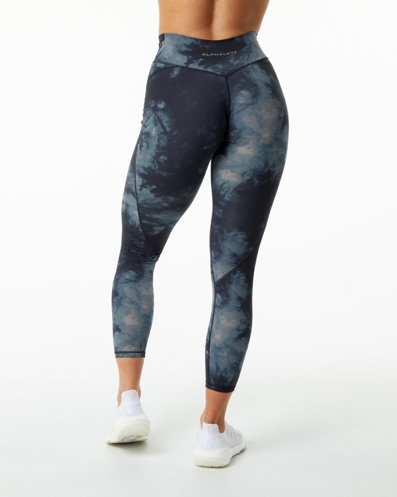 Leggins Alphalete Surface Power Legging Mujer Negras | KPEBXL-618