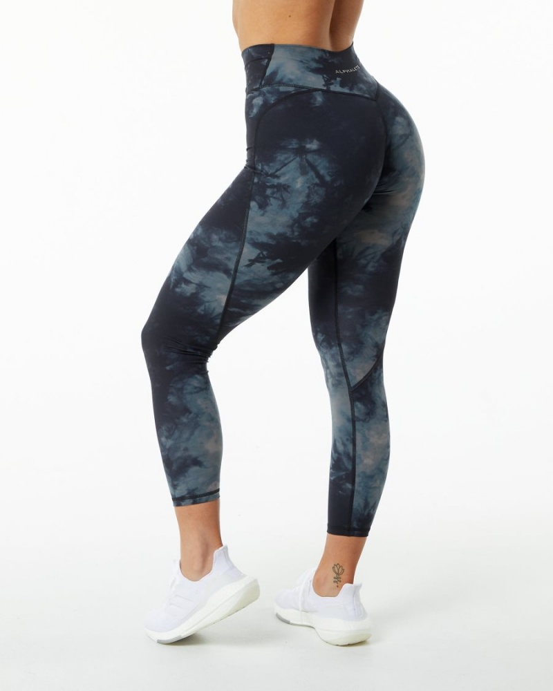 Leggins Alphalete Surface Power Legging Mujer Negras | KPEBXL-618