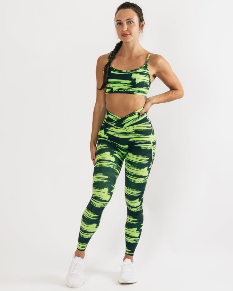 Leggins Alphalete Surface Power Legging Mujer Camuflaje | HYIBTE-203