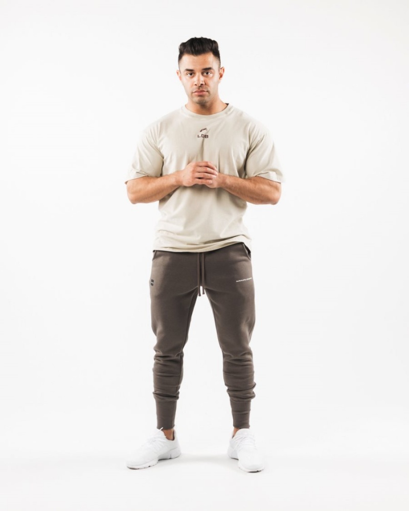 Pantalones Jogger Alphalete Academy Club Jogger Hombre Desert Taupe | FNASCV-032