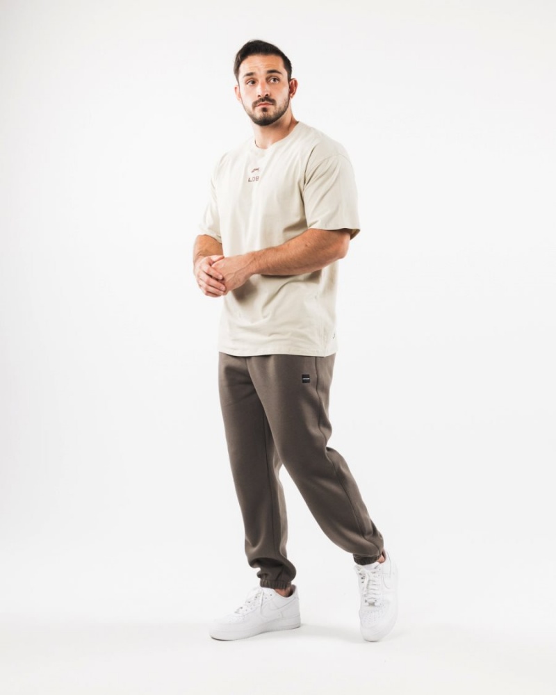 Pantalones Jogger Alphalete Academy Relaxed Jogger Hombre Desert Taupe | YCSDXF-324