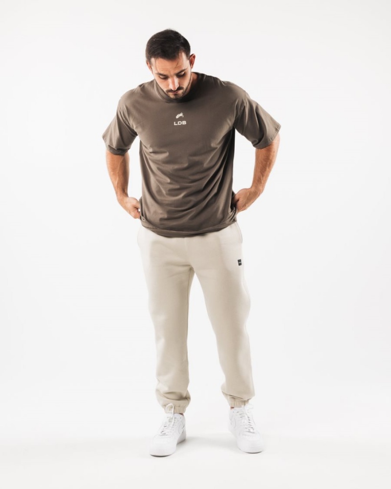 Pantalones Jogger Alphalete Academy Relaxed Jogger Hombre Sea Shell | UQHMKO-476