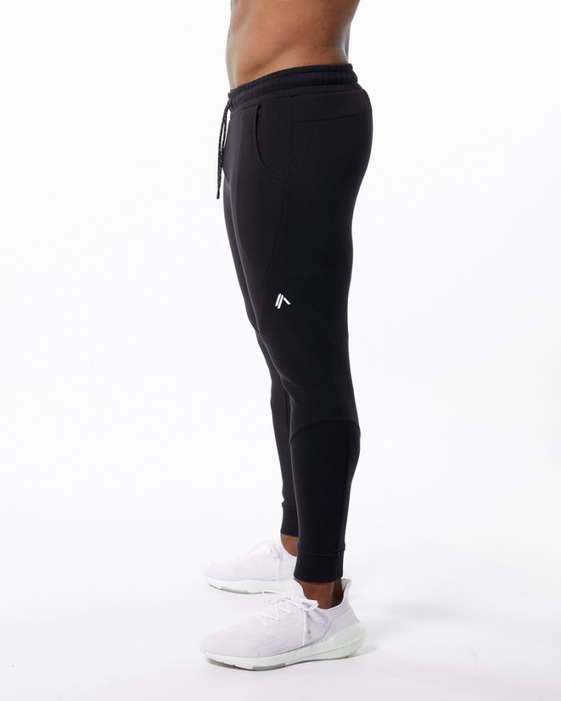 Pantalones Jogger Alphalete ELMTS Cuffed Jogger Hombre Negras | KPTXBC-206