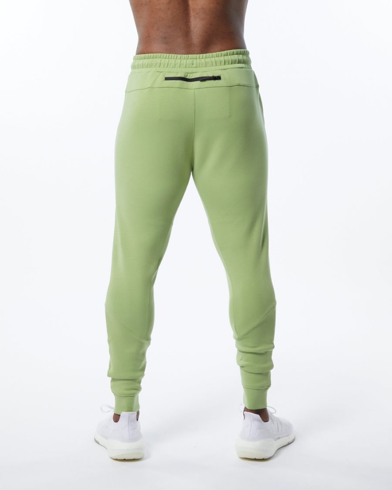 Pantalones Jogger Alphalete ELMTS Cuffed Jogger Hombre Verde Claro | DVNGIF-391