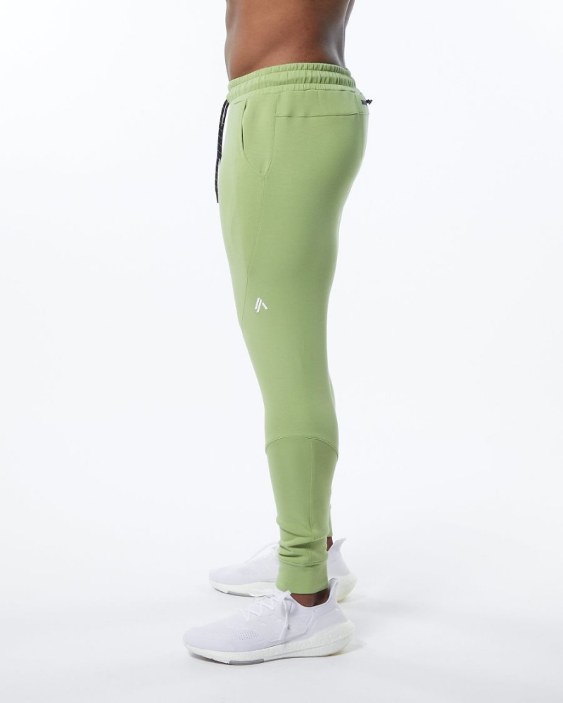 Pantalones Jogger Alphalete ELMTS Cuffed Jogger Hombre Verde Claro | DVNGIF-391