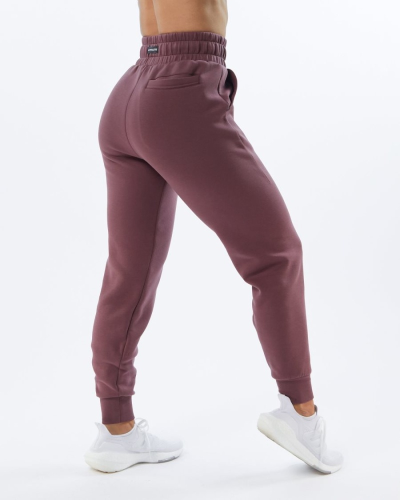 Pantalones Jogger Alphalete ELMTS Cuffed Jogger Mujer Mauve | IZAYTL-418