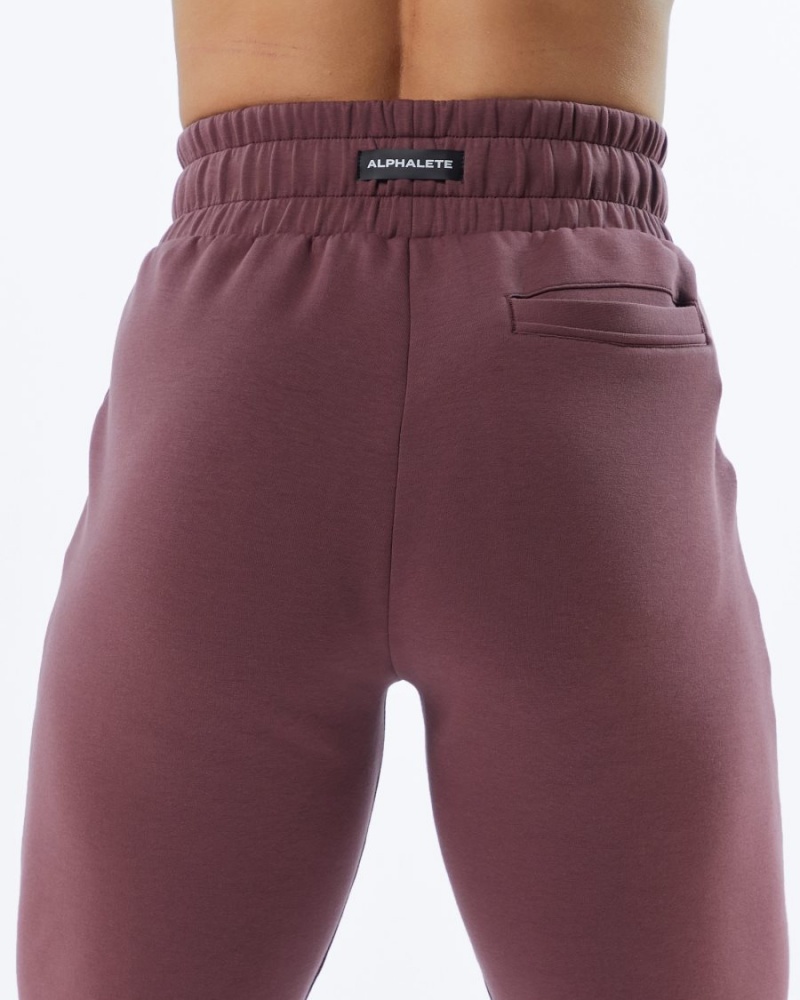 Pantalones Jogger Alphalete ELMTS Cuffed Jogger Mujer Mauve | IZAYTL-418