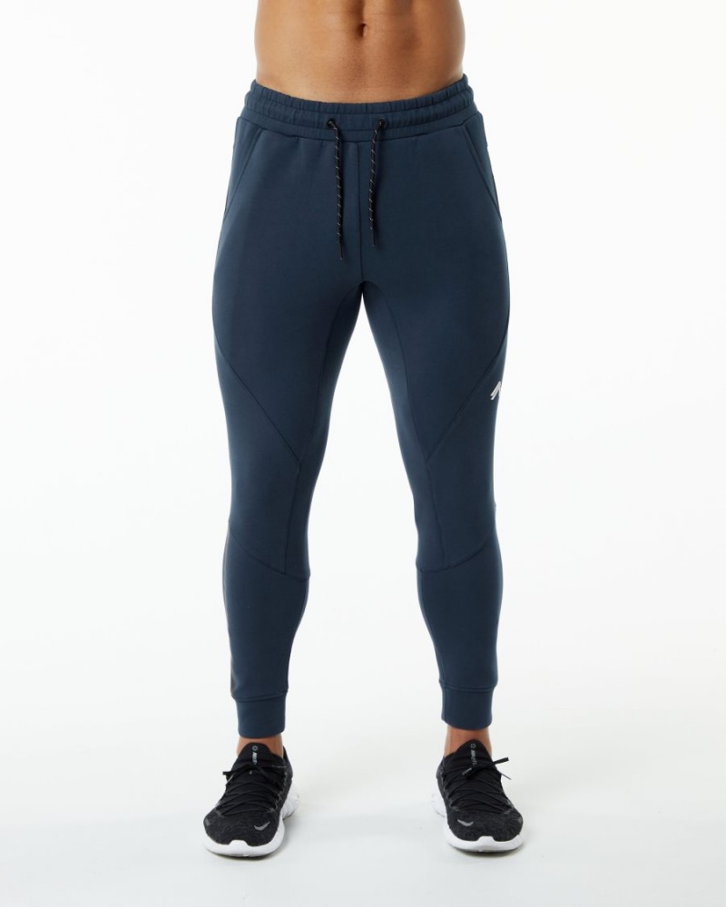 Pantalones Jogger Alphalete ELMTS Cuffed Jogger Hombre Azul Marino | BITOGU-048