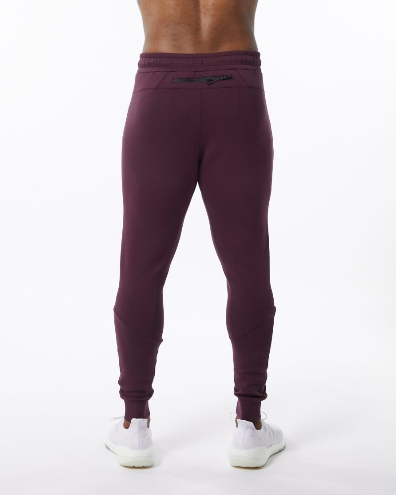 Pantalones Jogger Alphalete ELMTS Cuffed Jogger Hombre Merlot | UOGLDB-142