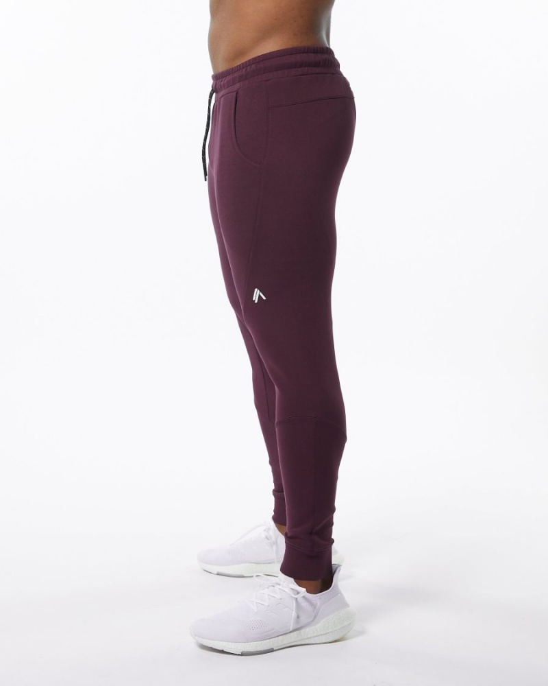 Pantalones Jogger Alphalete ELMTS Cuffed Jogger Hombre Merlot | UOGLDB-142