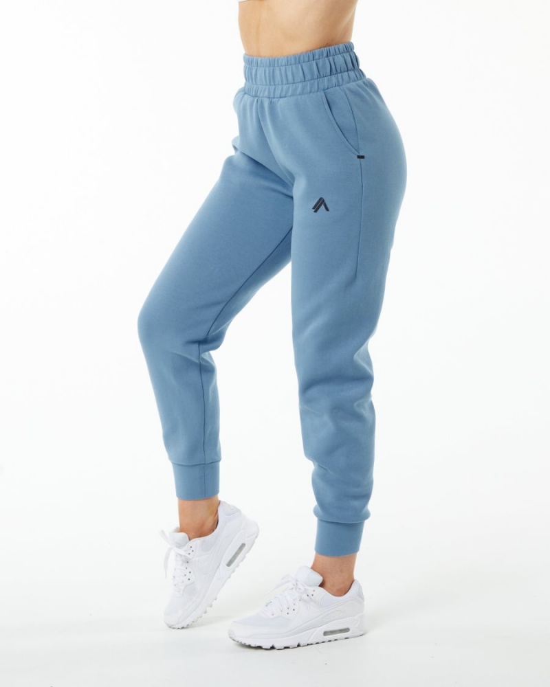 Pantalones Jogger Alphalete ELMTS Cuffed Jogger Mujer Azules | HYAFMP-593