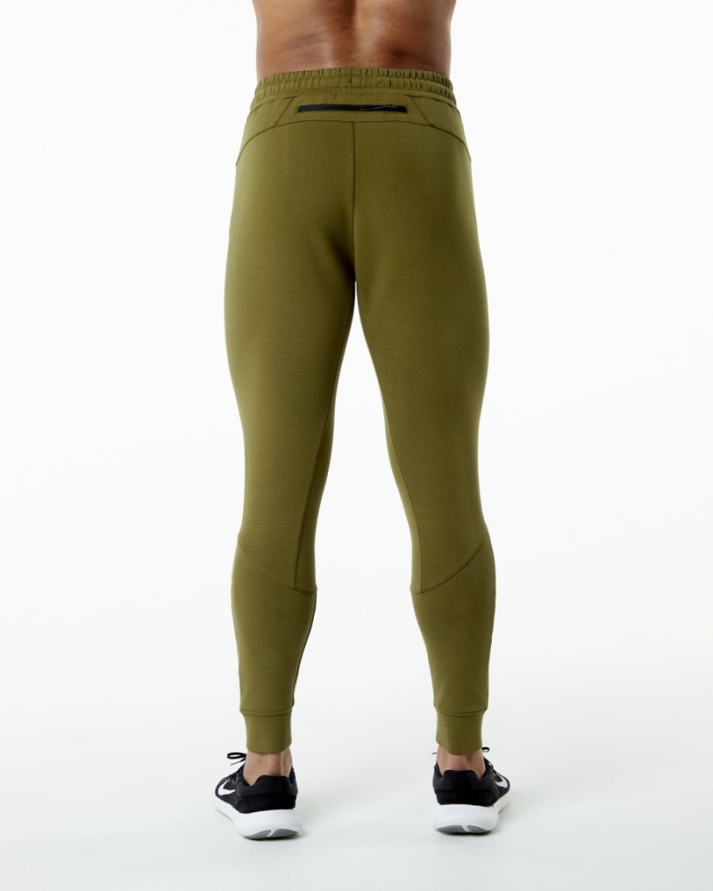 Pantalones Jogger Alphalete ELMTS Cuffed Jogger Hombre Moss | FZPCMO-451