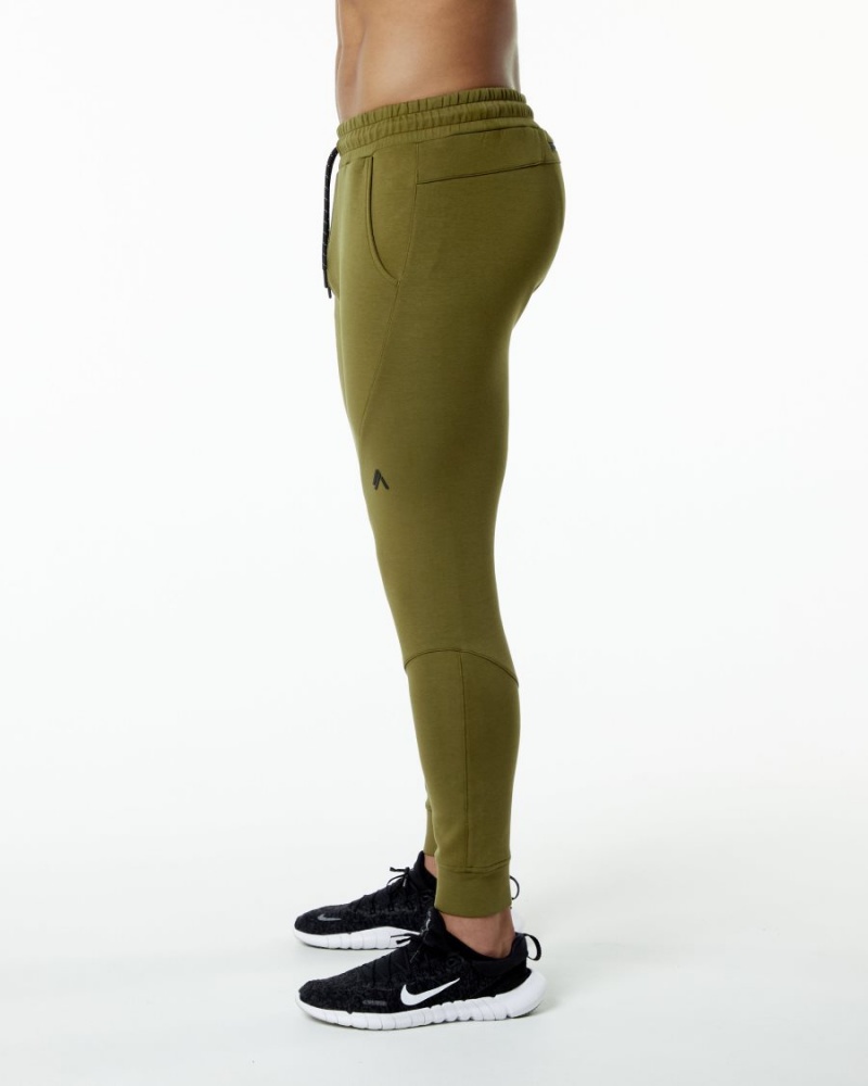 Pantalones Jogger Alphalete ELMTS Cuffed Jogger Hombre Moss | FZPCMO-451