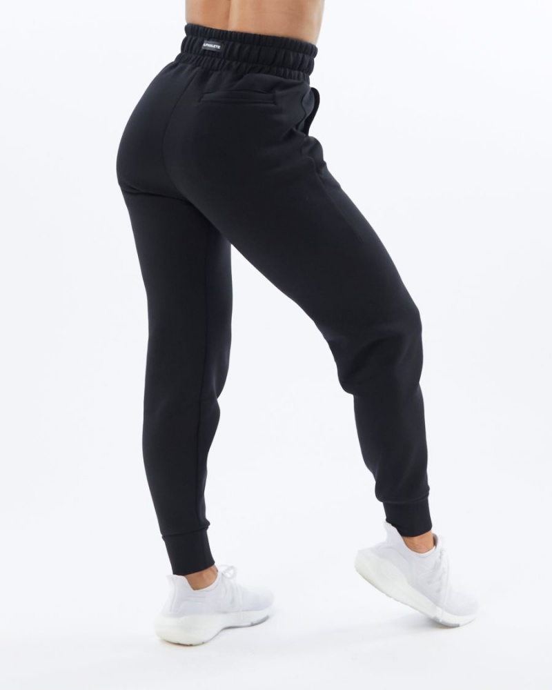 Pantalones Jogger Alphalete ELMTS Cuffed Jogger Mujer Negras | FKNAUJ-251