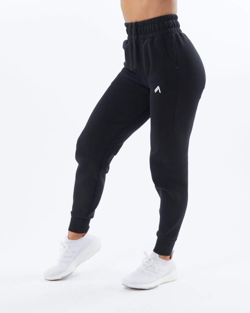 Pantalones Jogger Alphalete ELMTS Cuffed Jogger Mujer Negras | FKNAUJ-251