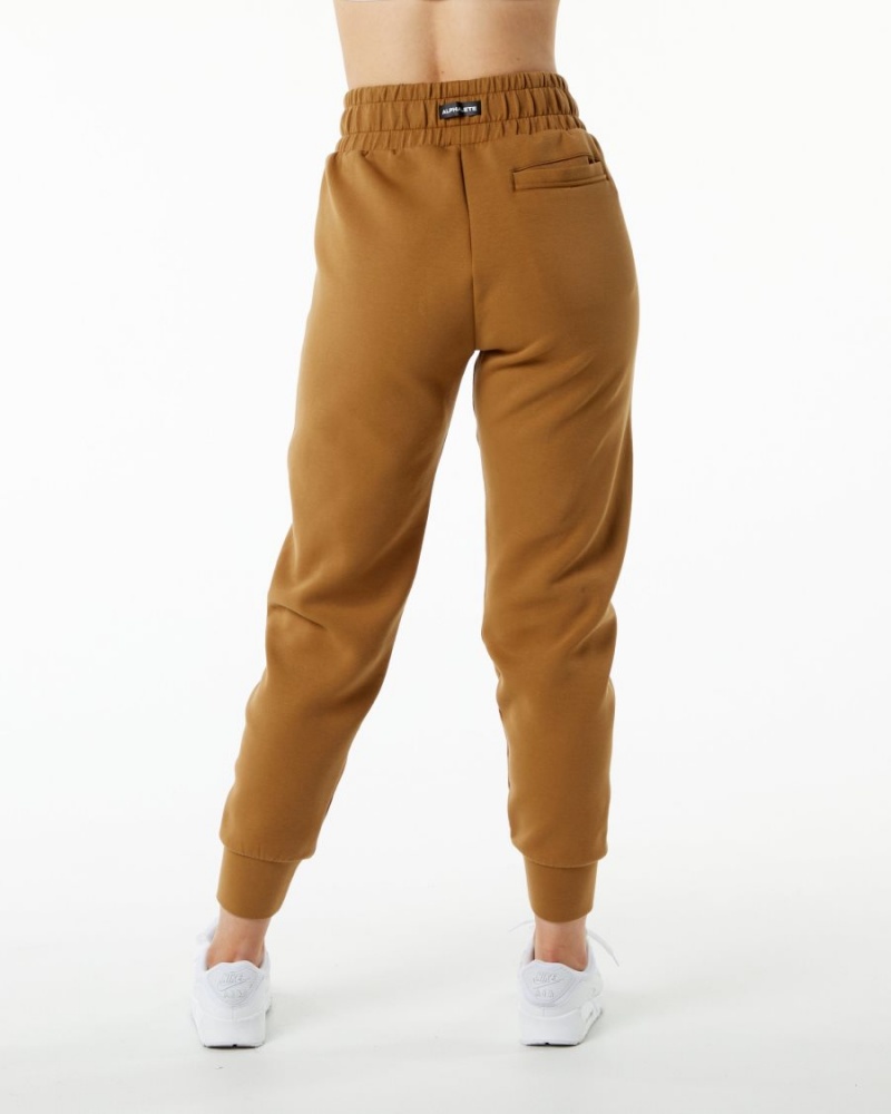 Pantalones Jogger Alphalete ELMTS Cuffed Jogger Mujer Almond | MILRYE-762