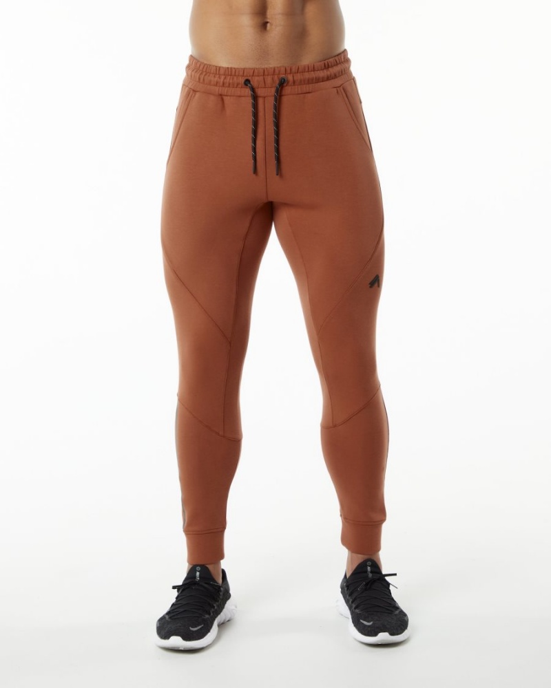 Pantalones Jogger Alphalete ELMTS Cuffed Jogger Hombre Brick | ZALGOE-139