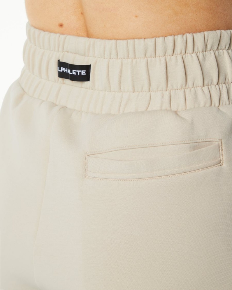 Pantalones Jogger Alphalete ELMTS Cuffed Jogger Mujer Vanilla | NTVJDU-670