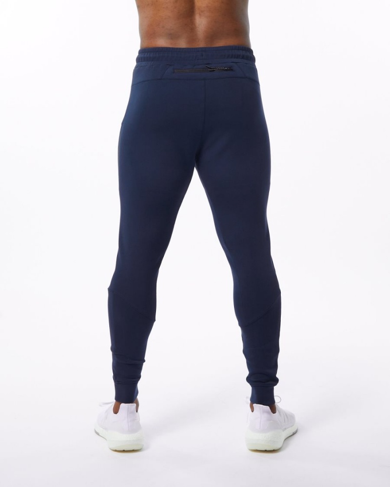 Pantalones Jogger Alphalete ELMTS Cuffed Jogger Hombre Azul Marino | MPGVSX-792