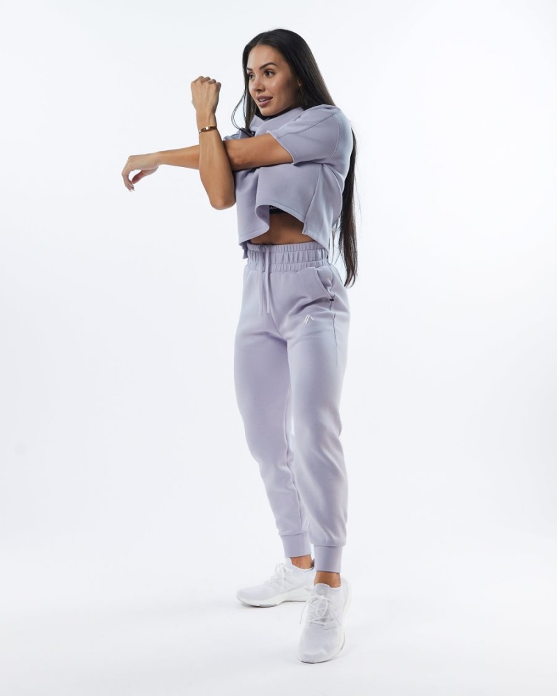 Pantalones Jogger Alphalete ELMTS Cuffed Jogger Mujer Lilac | GSVPJM-453