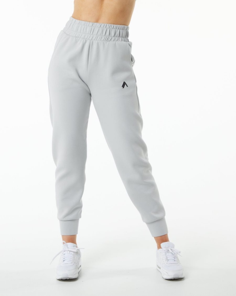 Pantalones Jogger Alphalete ELMTS Cuffed Jogger Mujer Gris | TOPMEX-039