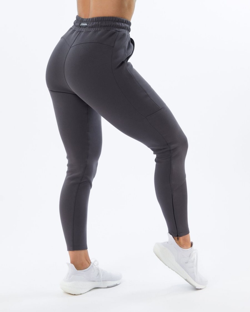 Pantalones Jogger Alphalete ELMTS Zip Jogger Mujer Charcoal | RACMKH-764