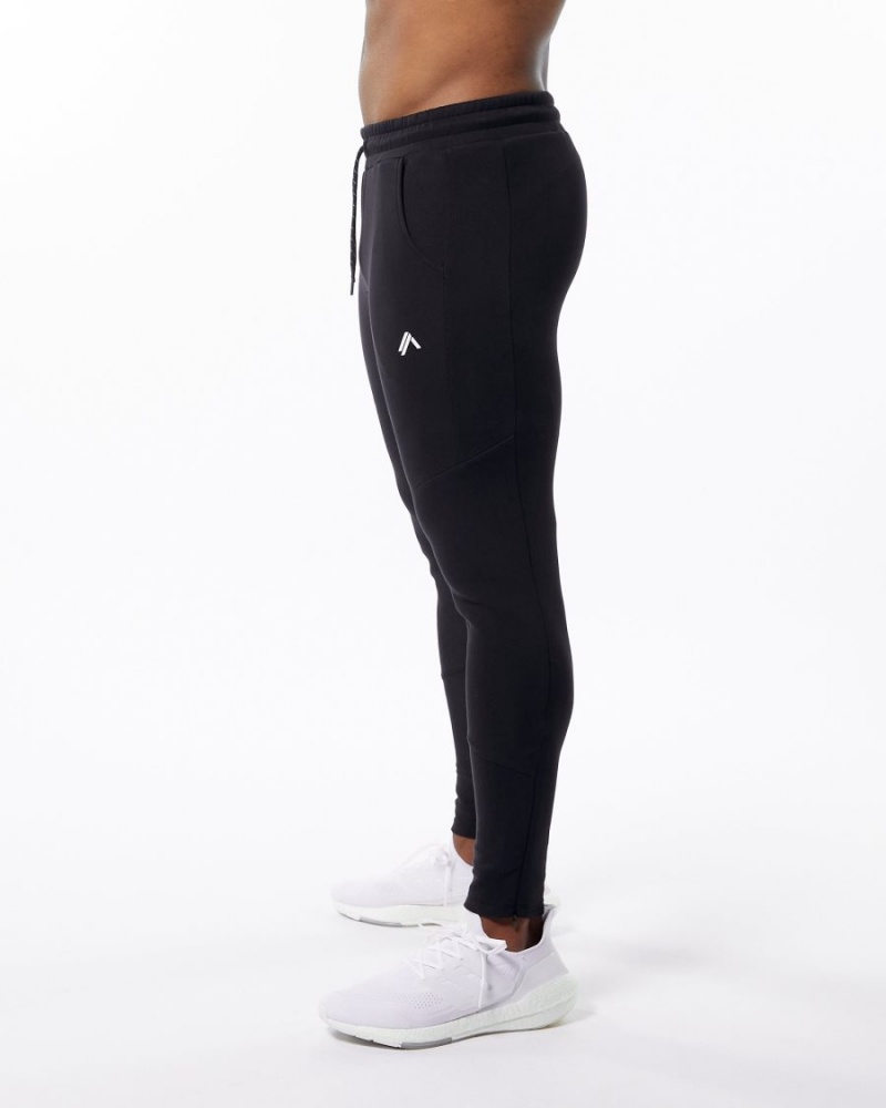 Pantalones Jogger Alphalete ELMTS Zip Jogger Hombre Negras | WJTRDA-107