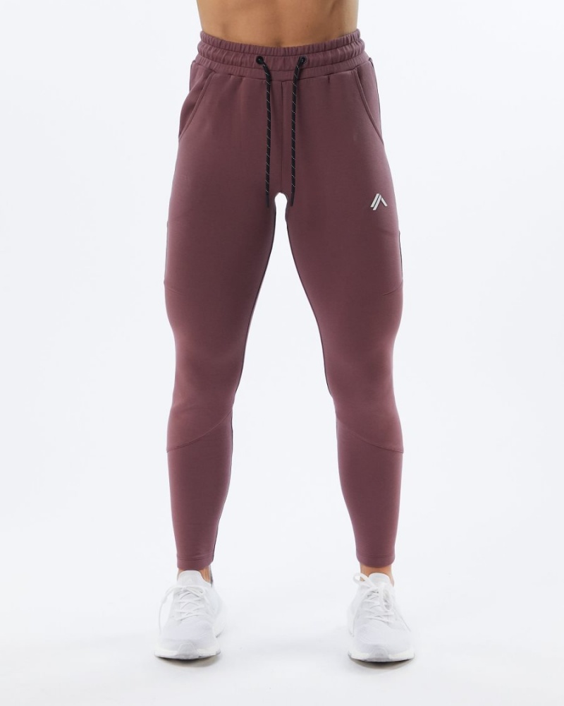 Pantalones Jogger Alphalete ELMTS Zip Jogger Mujer Mauve | XPUEVK-183