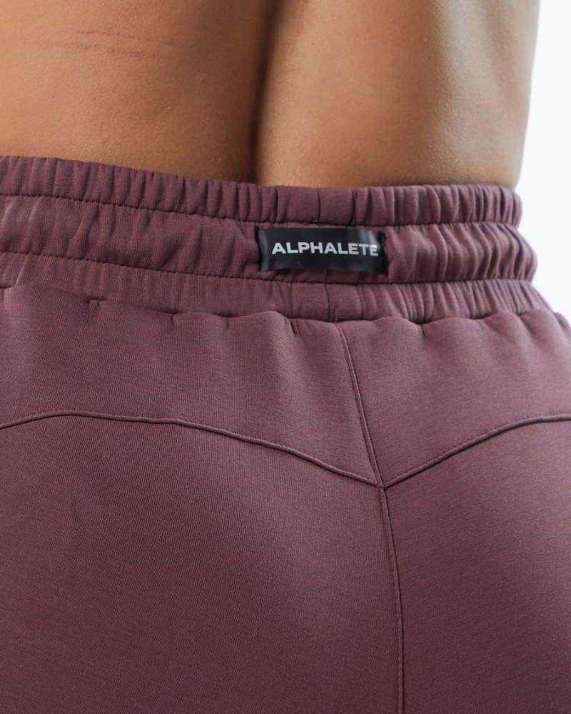 Pantalones Jogger Alphalete ELMTS Zip Jogger Mujer Mauve | XPUEVK-183