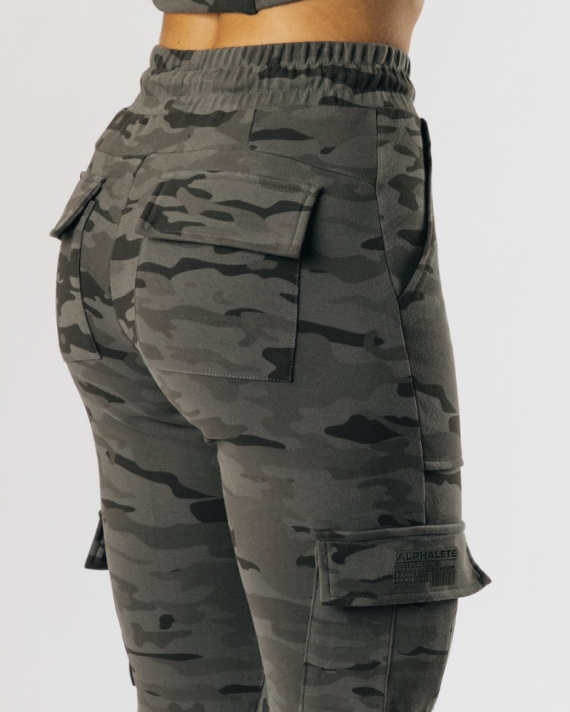 Pantalones Jogger Alphalete Identity Cargo Mujer Camuflaje | LTYUJZ-276