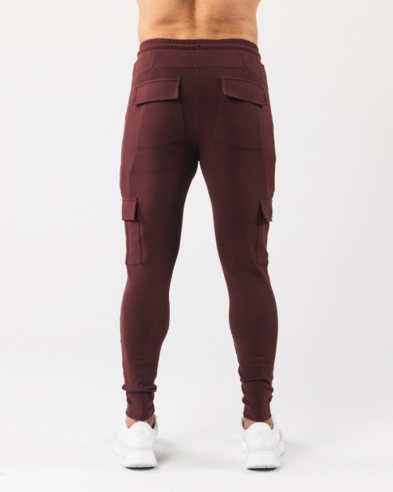 Pantalones Jogger Alphalete Identity Cargo Hombre Sangria | QVGPUM-962