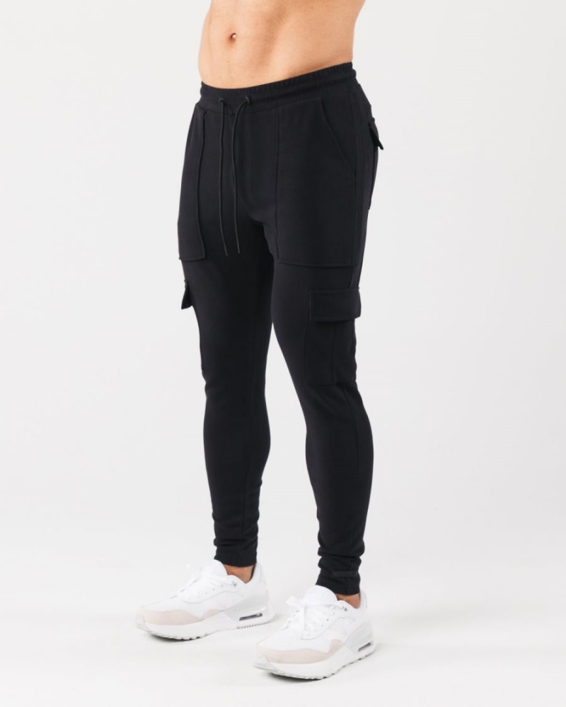 Pantalones Jogger Alphalete Identity Cargo Hombre Negras | OTNRFD-670