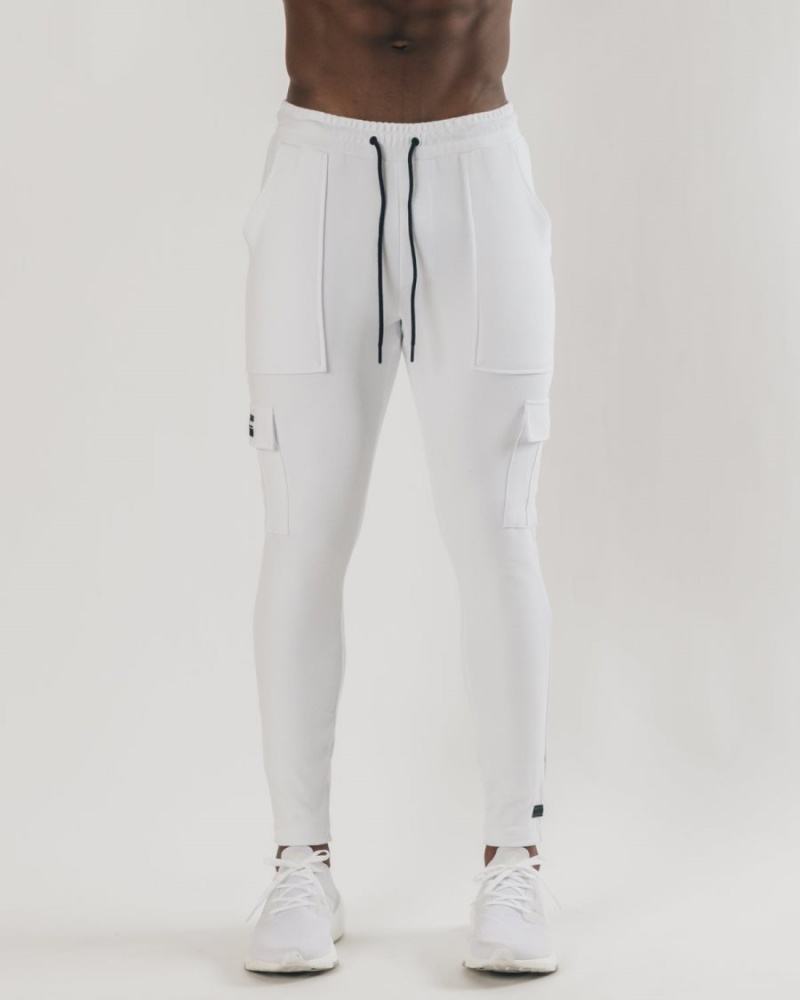 Pantalones Jogger Alphalete Identity Cargo Hombre Blancas | GECPWH-084