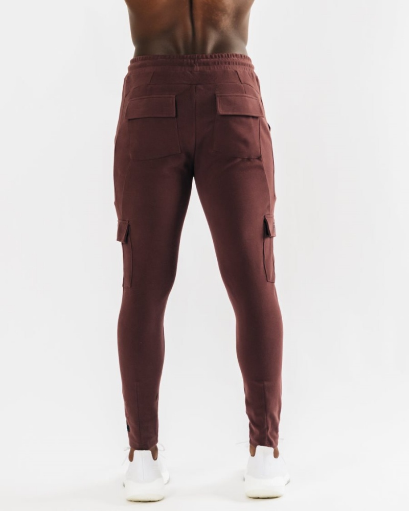 Pantalones Jogger Alphalete Identity Cargo Hombre Mahogany | SJZTWG-274