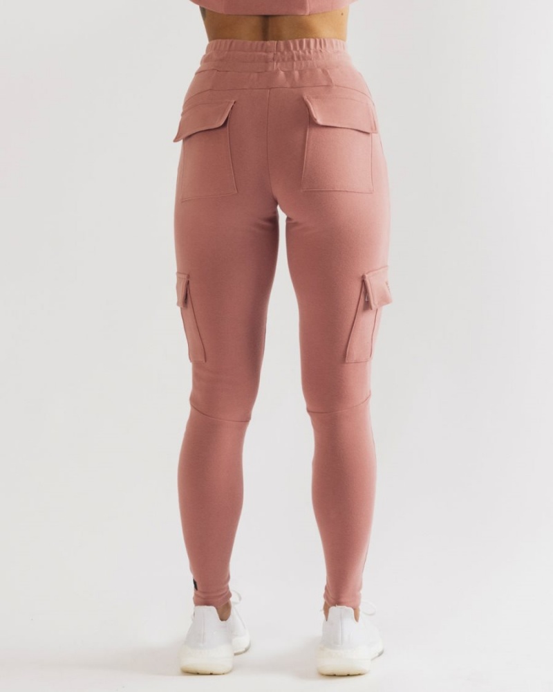 Pantalones Jogger Alphalete Identity Cargo Mujer Cranberry Ice | VKYHSR-207