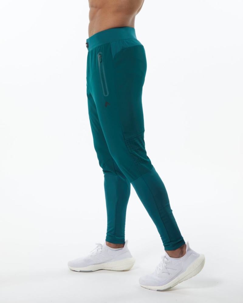 Pantalones Jogger Alphalete Infinity Tech Pant Hombre Velvet Teal | NQMGPT-938