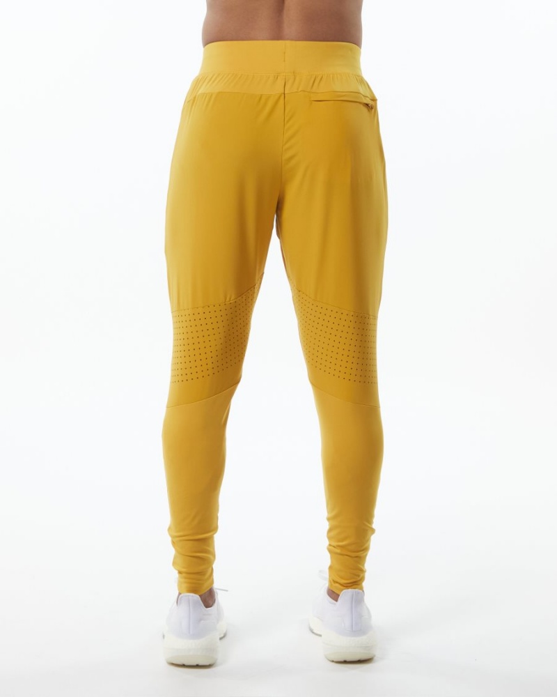 Pantalones Jogger Alphalete Infinity Tech Pant Hombre Amarillo | UVMBPH-307