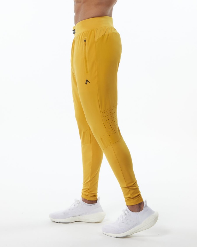 Pantalones Jogger Alphalete Infinity Tech Pant Hombre Amarillo | UVMBPH-307