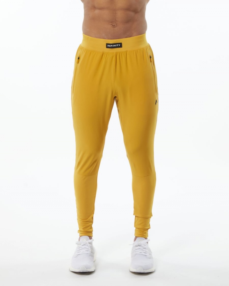 Pantalones Jogger Alphalete Infinity Tech Pant Hombre Amarillo | UVMBPH-307