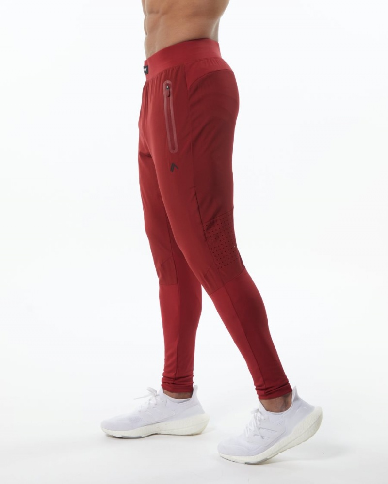 Pantalones Jogger Alphalete Infinity Tech Pant Hombre Rojas | JZEWOS-429