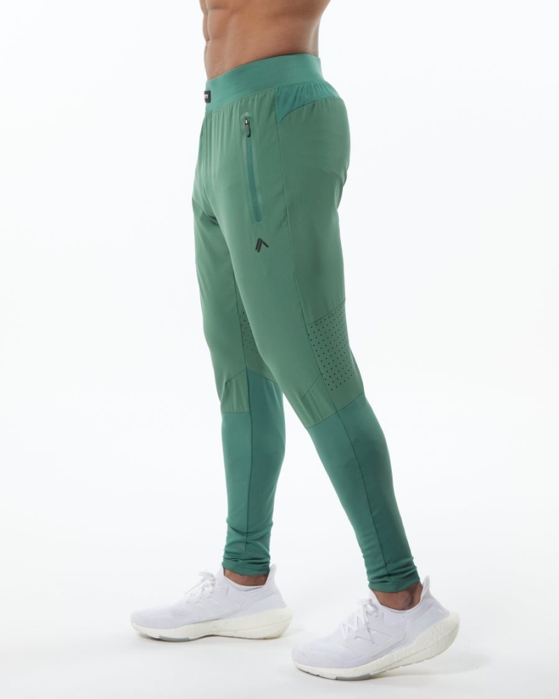 Pantalones Jogger Alphalete Infinity Tech Pant Hombre Verde | UQIAGC-206