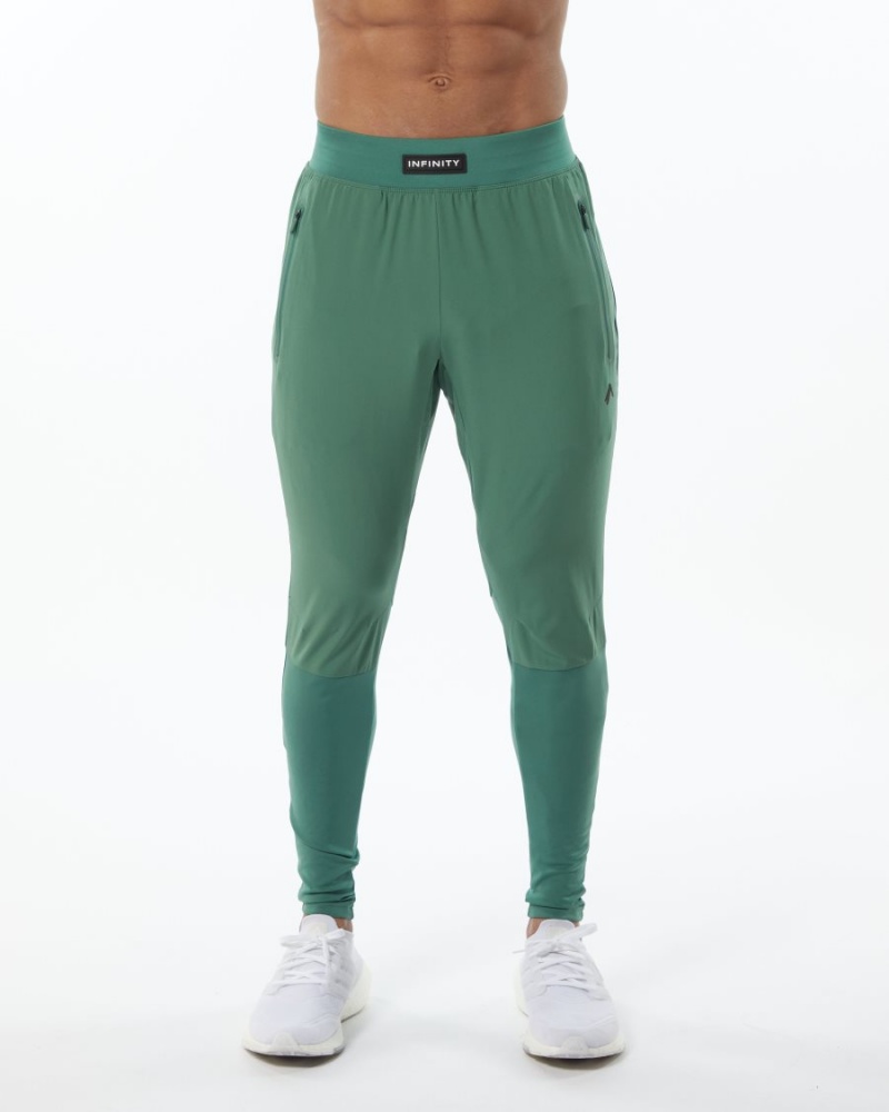 Pantalones Jogger Alphalete Infinity Tech Pant Hombre Verde | UQIAGC-206