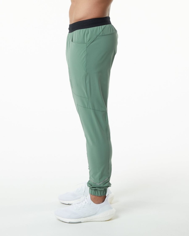 Pantalones Jogger Alphalete Studio Pant Hombre Verde | AINQDB-781