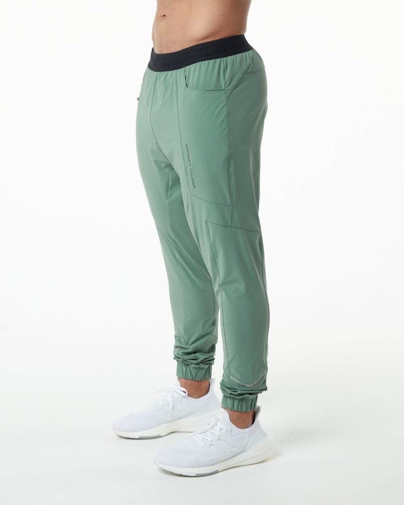 Pantalones Jogger Alphalete Studio Pant Hombre Verde | AINQDB-781