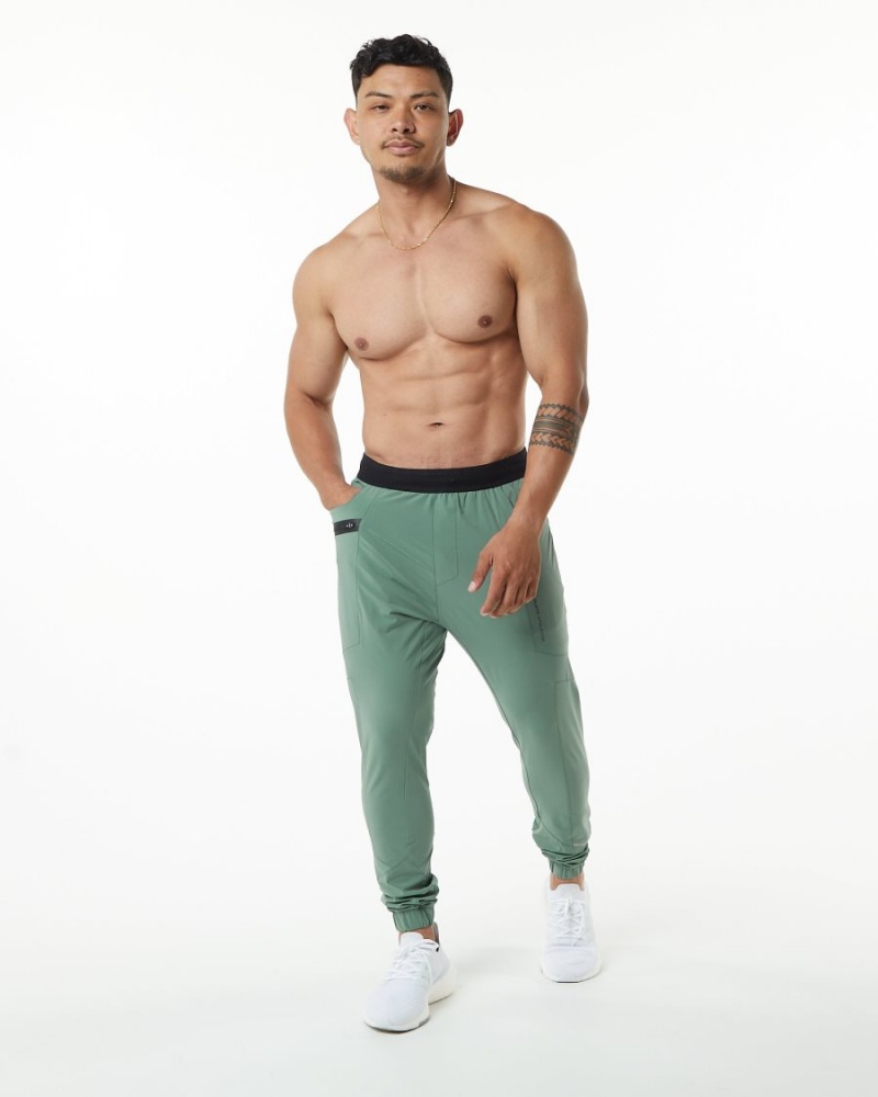 Pantalones Jogger Alphalete Studio Pant Hombre Verde | AINQDB-781